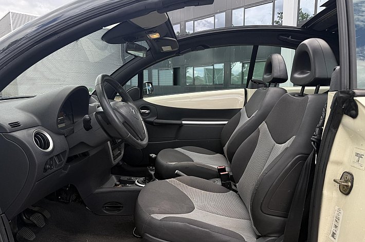 Citroën C3 Pluriel 1.4i AIRCO (STEENKOUD), WERKEND CABRIODAK, 4 ELECT RAMEN, NAVI, BLUETOOTH, CV, SPLINTERNIEUWE KOPPELING, BOEKJES