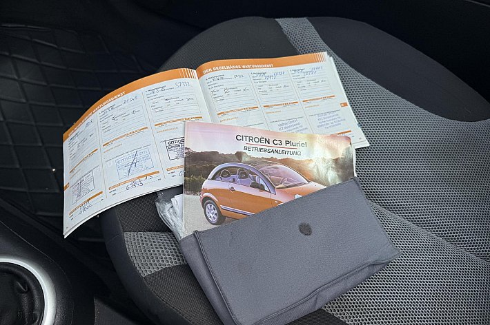 Citroën C3 Pluriel 1.4i AIRCO (STEENKOUD), WERKEND CABRIODAK, 4 ELECT RAMEN, NAVI, BLUETOOTH, CV, SPLINTERNIEUWE KOPPELING, BOEKJES